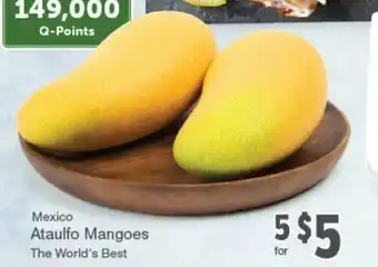 Quality Foods Ataulfo Mangoes offer
