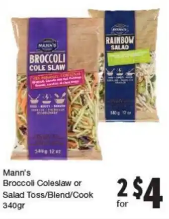 Quality Foods Broccoli Coleslaw or Salad Toss/Blend/Cook offer