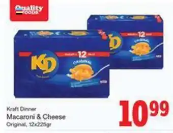 Quality Foods Macaroni & Cheese offer