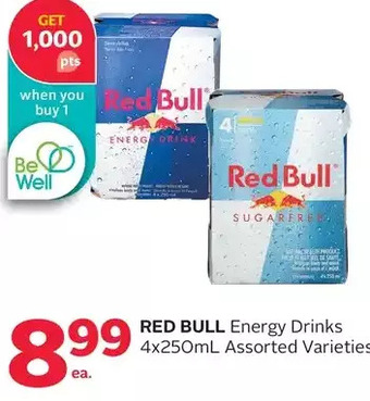 Rexall Red bull energy drinks offer
