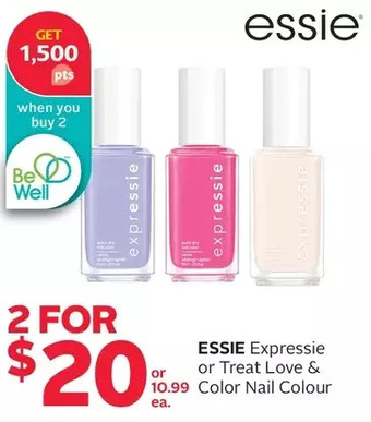 Rexall Essie expressie or treat love & color nail colour offer