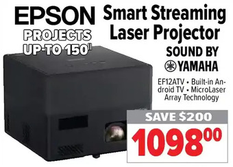2001 Audio Video Epson smart streaming laser projector offer
