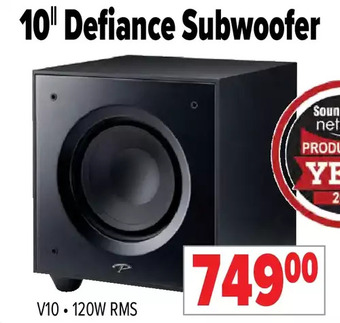 2001 Audio Video 10" defiance subwoofer offer