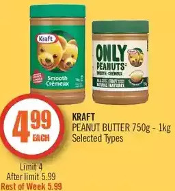 Shoppers Drug Mart Kraft peanut butter offer