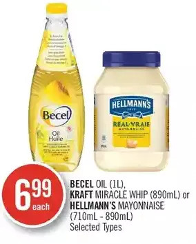 Shoppers Drug Mart Becel oil, kraft miracle whip or hellmann's mayonnaise offer