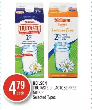 Shoppers Drug Mart Neilson trutaste or lactose free milk offer