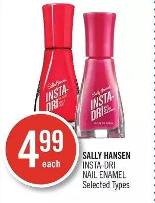Shoppers Drug Mart Sally hansen insta-dri nail enamel offer