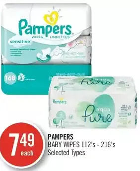 Shoppers Drug Mart Pampers baby wipes offer