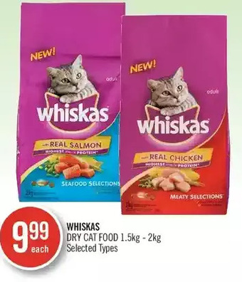 Shoppers Drug Mart Whiskas dry cat food offer