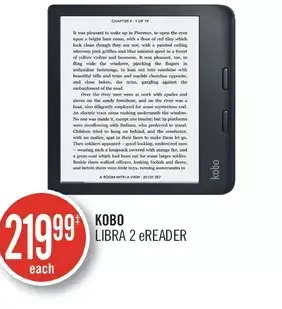 Shoppers Drug Mart Kobo libra 2 ereader offer