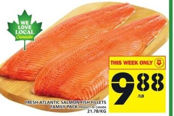 Food Basics Fresh Atlantic Salmon offer