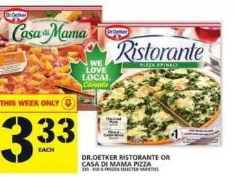 Food Basics Dr. Oetter Ristorante offer