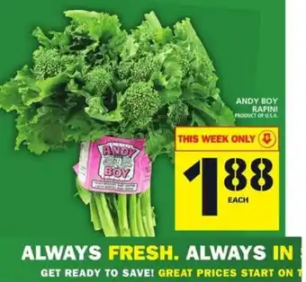 Food Basics Andy Boy Rapini offer