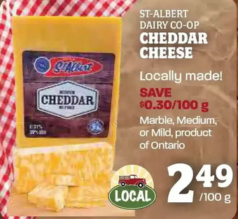 Farm Boy St-albert dairy co-op cheddar cheese offer