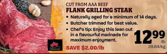 Farm Boy Flank grilling steak offer