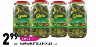 Coppa's Fresh Market Gloria baby dill pickles offer