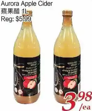 Tone Tai Supermarket Aurora apple cider offer