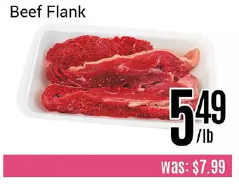 Nations Fresh Foods Beef flank offer