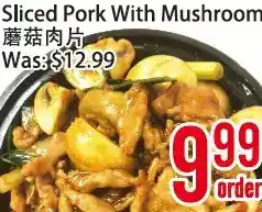 Bestco Food Mart Sliced pork with mushroom offer