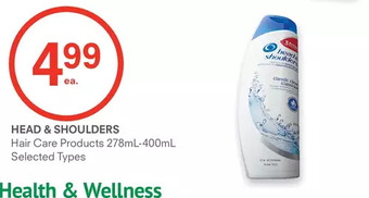 Head & shoulders hair care products