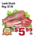 Top Food Supermarket Lamb shank offer