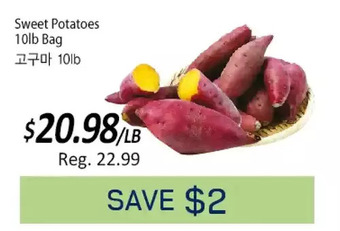 Galleria Supermarket Sweet potatoes offer