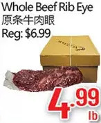Hong Tai Supermarket Whole beef rib eye offer