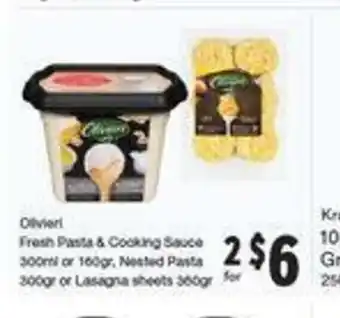 Quality Foods Fresh Pasta & Cooking Sauce offer