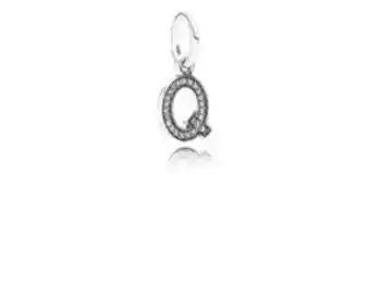 Pandora Letter q, clear cz - final sale offer