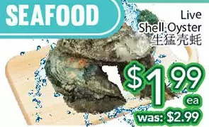 Ample Food Market Live shell oyster offer