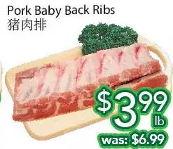 Ample Food Market Pork baby back ribs offer