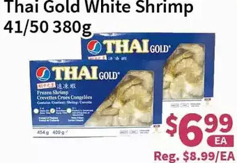 Blue Sky Supermarket Thai gold white shrimp offer