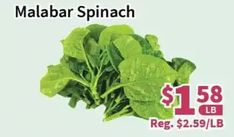 Blue Sky Supermarket Malabar spinach offer