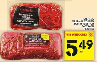 Food Basics Rachel's Original Corned Beef Brisket Or Pastrami offer