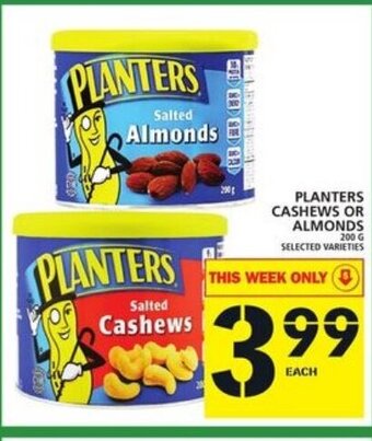 Food Basics Planters Cashews Or Almonds offer