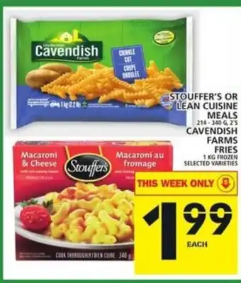Food Basics Stouffer's Or Lean Cuisine Meals offer