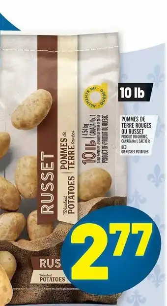 Metro Pommes De Terre Rouges Ou Russet offer