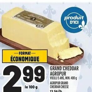 Metro Grand Cheddar Agropur offer
