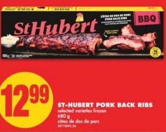No Frills St-Hubert Pork Back Ribs 680g offer