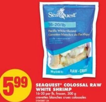 No Frills Seaquest Colossal Raw White Shrimp 300g offer
