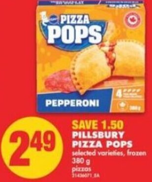 No Frills Pillsbury Pizza Pops 380g offer