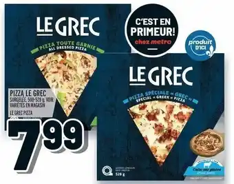 Metro Pizza Le Grec offer