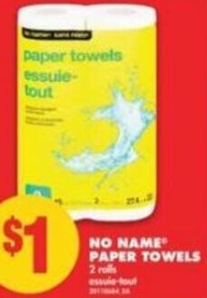 No Frills No Name Paper Towels offer