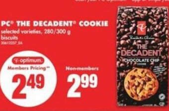 No Frills PC The Decadent Cookie 280/300g offer
