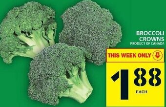 Food Basics Broccoli Crowns offer