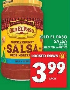 Food Basics Old El Paso Salsa 650ml offer