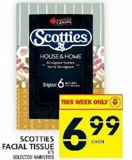 Food Basics Scotties Facial Tissue 6's offer