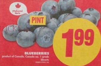 No Frills Blueberries offer