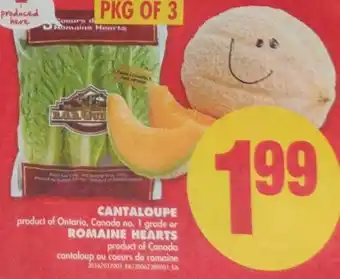 No Frills Cantaloupe or Romaine Hearts offer