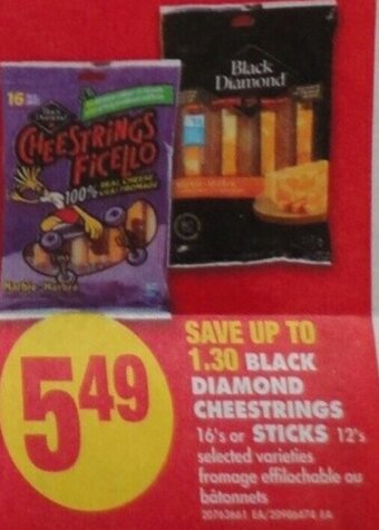 No Frills Black Diamond Cheestrings or Sticks offer